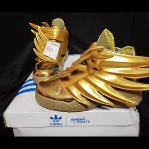 ADIDAS JEREMY SCOTT WINGS 3.0 METALLIC GOLD